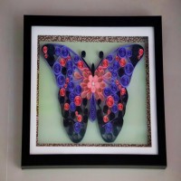 Innovative Raksha Bandhan gifts for Sister Abstract Butterfly art work